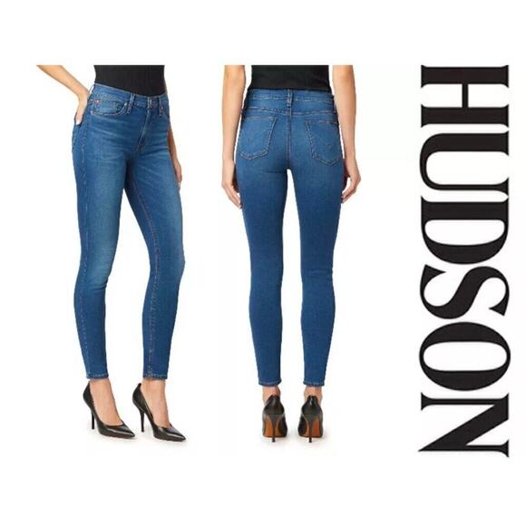 Hudson Nico Super Skinny Jeans - Medium Wash - Size 26 - NWT - Picture 1 of 6